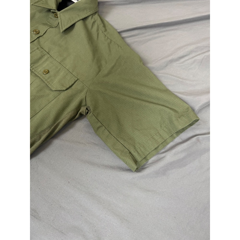 Vertx Mens Tactical Ripstop Short Sleeve Shirt Olive Green Vented Large‎ - Picture 10 of 15